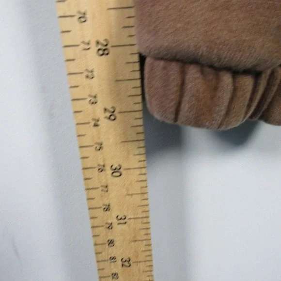 Lonely Ghost Graphic Print Sweatpants Women XL Brown Cotton Relaxed Lounge 608 - Picture 11 of 12